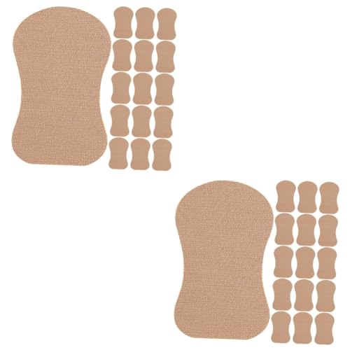 LALADEFIEE 40 Stk ，，，， Schweißpolster-Unterhemd Achselpads für schwitzende Frauen Schweißpads nippelabdeckung nippelcover Achselschutzpolster Frau Achsel Aufkleber Baumwolle von LALADEFIEE