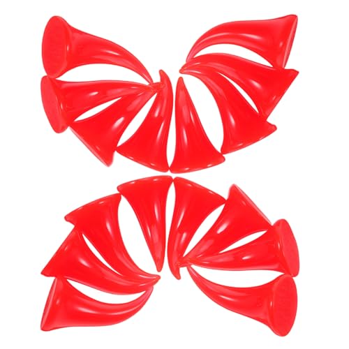 LALADEFIEE 40 Stück Halloween-teufelshörner: Mini-teufelshorn-ornament Kunststoff, Diy-dämonenohr-haarspangen, Zubehör Für Diy-bastelarbeiten, Haarspangen, Kopfbedeckungen, von LALADEFIEE