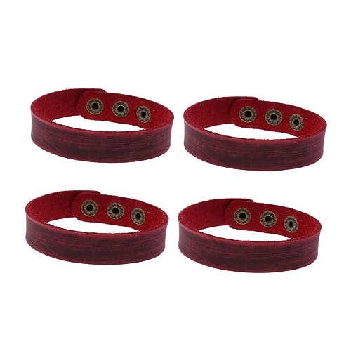 LALADEFIEE 4stücke Armband Einfach Für Damen Und Herren Unisex-armband Aus Hochwertigem Material Schlichtes Handgelenkkettchen Für Alltag Und Ausflüge Diy-armband Für Paare Und Studentenliebh von LALADEFIEE