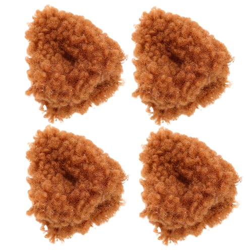 LALADEFIEE 4 Stück Flauschige Katzenohren Haarklammern Plüsch Haarclips für Frauen und Mädchen für Dünnes Haar Süße Haarschmuck für Alltag und Cosplay Winter Haarschmuck von LALADEFIEE