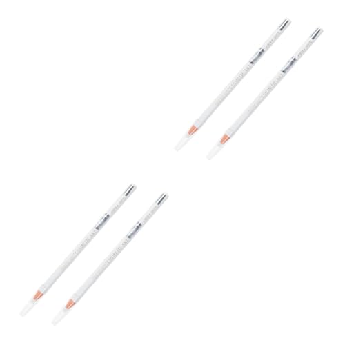 LALADEFIEE 4stücke Augen Make-up Eyeliner Pinsel Liegende Seidenraupen-stift Hochwertige Wasserfeste Eyeliner Für Präzise Anwendungen Für Unterwegs Weiß von LALADEFIEE