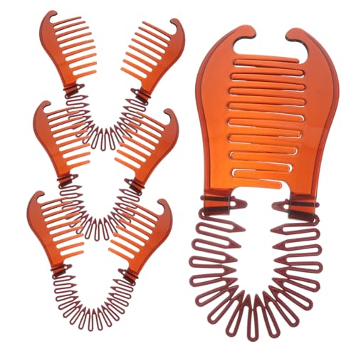 LALADEFIEE 4stücke Haarkämme Für Frauen Aus Kunststoff Biegsame Bananenclip-kämme Haarspangen Zum Stylen Flexibel Und Langlebig Praktisches Haarstyling-tool LALADEFIEE 4stücke Haarkämme Für Frauen Aus Kunststoff Biegsame Bananenclip-kämme Haarspangen Zum Stylen Flexibel Und Langlebig Praktisches Haarstyling-tool von LALADEFIEE