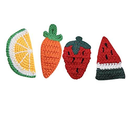 LALADEFIEE 4stücke Haarspangen Mit Fruchtdesign Aus Wolle Bobby Pins Haarnadeln Kinderhaarspangen Haarstyling-zubehör Erdbeere Karotte Zitrone Wassermelone LALADEFIEE 4stücke Haarspangen Mit Fruchtdesign Aus Wolle Bobby Pins Haarnadeln Kinderhaarspangen Haarstyling-zubehör Erdbeere Karotte Zitrone Wassermelone von LALADEFIEE