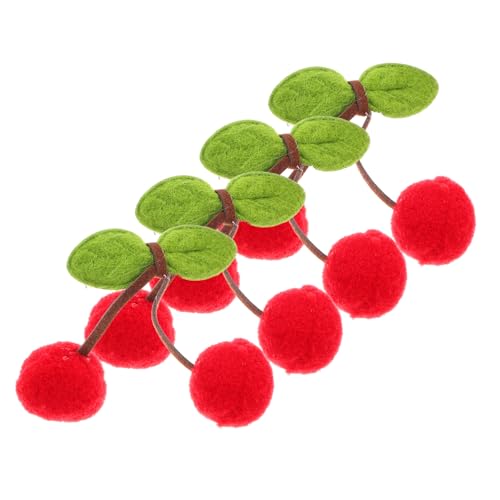 LALADEFIEE 4stücke Kirschhaarclips Niedliche Süße Haarnadeln Für Teen Mädchen Haaraccessoires Haarspangen von LALADEFIEE