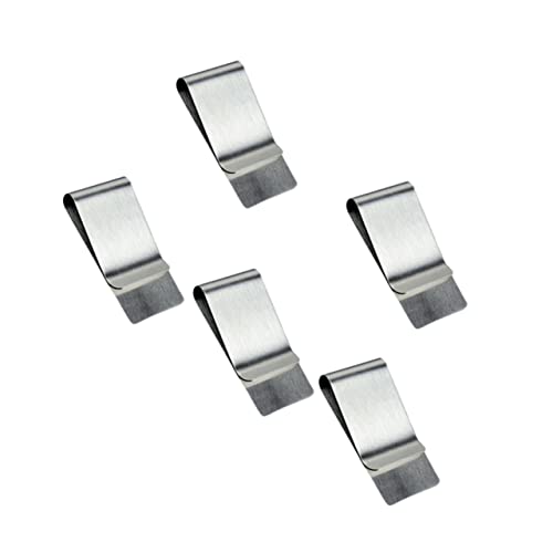 LALADEFIEE 5stücke Geldscheinklammer Vertikale Geldclip Für Bargeld Und Kreditkarten Schlankes Design Robust Und Flexibel Für Und Im Bank Und Büroalltag Silber von LALADEFIEE