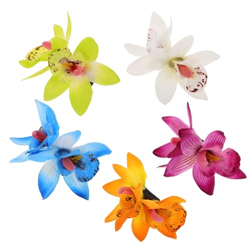 LALADEFIEE 5 Stück Teiliges Kleine Blüten Haarspangen Dekorative Haarklammern für Damen Hautfreundlich und Langlebig Vielseitig Einsetzbar für Alltag Hochzeit und Urlaub Modisches Accessoire von LALADEFIEE