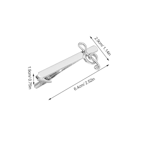 LALADEFIEE 5stücke Krawattenklammern Für Männer Aus Metall Einzigartig Mit Musiknote-design Stark Haltbar Vielseitig Für Business-meetings Und Bankette Dekorativ Und Einfach Anzuwenden von LALADEFIEE