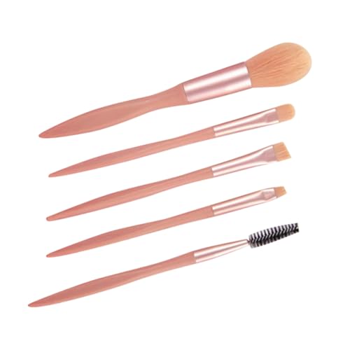 LALADEFIEE 5stücke Teiliges Kosmetikpinsel-set Für Make-up Pinsel Für Foundation Puder Und Lidschatten Tragbar Und Für Täglichen Gebrauch Und von LALADEFIEE