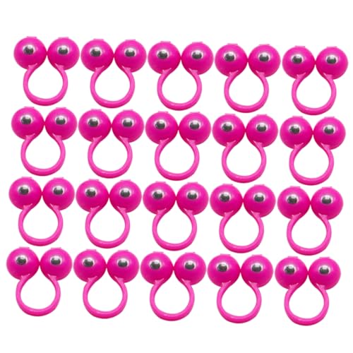 LALADEFIEE 50stücke Augen-fingerpuppenringe Wackelaugen-ringe Fingerspielzeug Für Party-requisiten Kreatives Lernspielzeug Für Puppentheater Und Geschichtenerzählen von LALADEFIEE