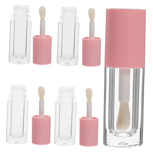 LALADEFIEE 5stücke Leere -tuben Mit Pinsel Wiederverwendbare Behälter Für Lip Balm Und Lip Oil Tragbar Und Platzsparend Für Und Make-up von LALADEFIEE