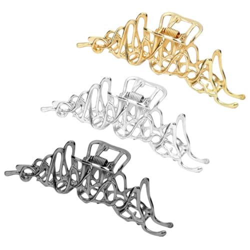 LALADEFIEE 6 Stück Teiliges Metall Haarklammern mit Filigranem Hohlraumdesign Modische Haarspangen für Damen Vielseitiger Haarschmuck für Alltag Party Hochzeit und Besondere Anlässe von LALADEFIEE