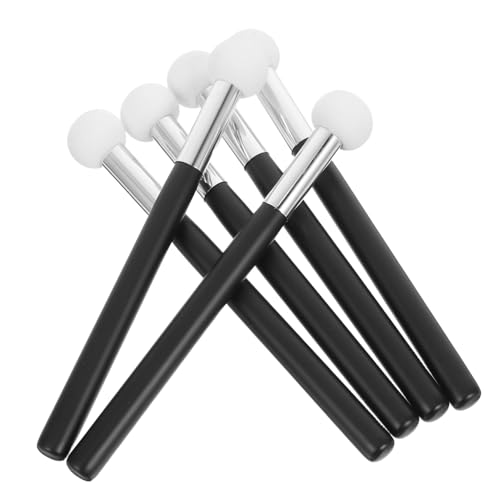 LALADEFIEE 6 Stück Teiliges Pilz schwamm Make up Applikator mit Holzgriff Wiederverwendbar Präzise Konturierung Foundation Concealer tool für Frauen Waschbar nicht Absorbierend für von LALADEFIEE