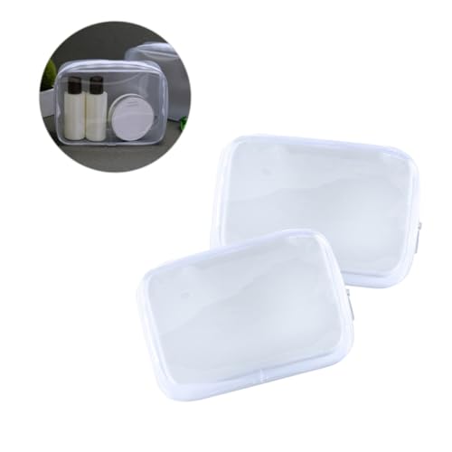LALADEFIEE Transparente PVC-Kosmetiktasche Reise-Aufbewahrungstasche Kulturbeutel Make-up-Tasche Mit Reißverschluss Reisen-Organizer Für Männer Und Frauen von LALADEFIEE
