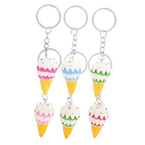 LALADEFIEE Schlüsselanhänger Mit Eiscreme- Simuliertes EIS Schlüsselanhänger Dekorationen Für Taschen Ornament von LALADEFIEE