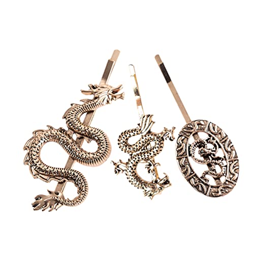 LALADEFIEE 6 Stück Drachen Haarnadel Punk Haarspangen Für Frauen Metall Haarschmuck Vintage Barrettes Für Cosplay Und Halloween von LALADEFIEE
