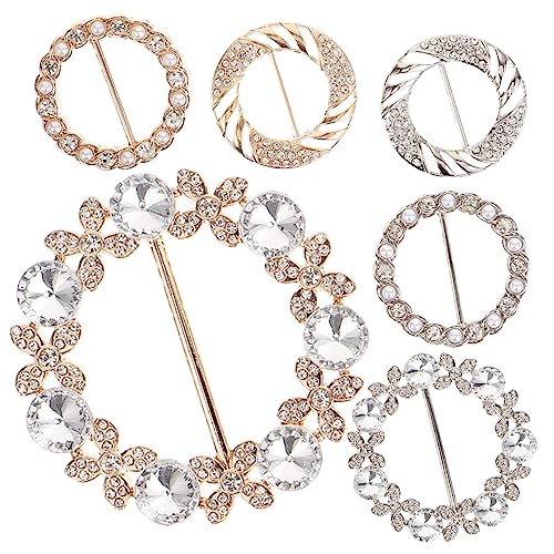 LALADEFIEE 6Stücke Schalclips Vielseitige Hemd Schalverschluss Buckle Anpassen von Shirts Dekorieren von Kleidung von LALADEFIEE