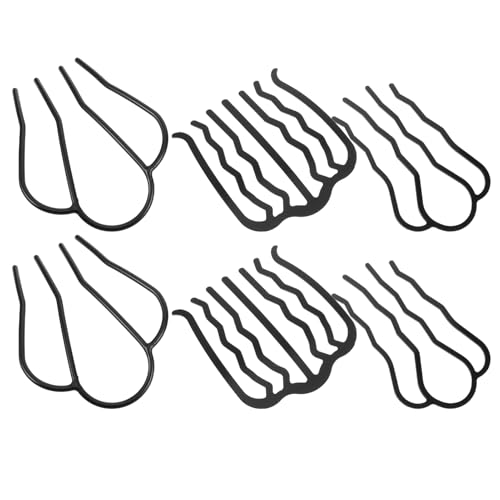 LALADEFIEE 6stücke Metall Haarkämme Für Hochsteckfrisuren U-form Haarnadeln Für Frauen Styling-werkzeuge Für Braut Und Festtagsfrisuren von LALADEFIEE