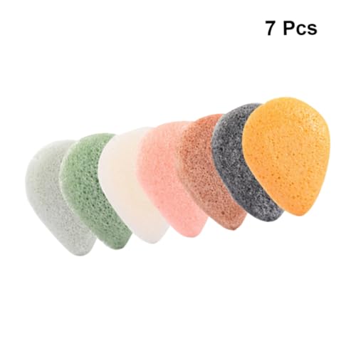 LALADEFIEE 7stücke Teiliges Natürlicher Gesichtsreinigungsschwämme Sanfte Make-up-entferner Für Tägliche Anwendung Vegan Und Hautfreundlich Für Hauttypen Geeignet von LALADEFIEE