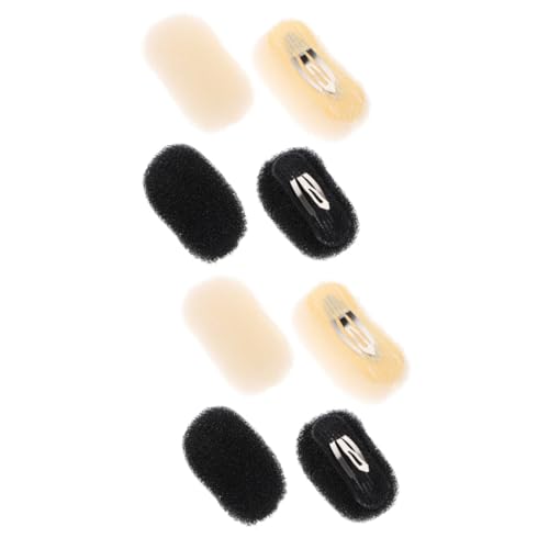 LALADEFIEE 2 Sets Haarpolster Duttpolster Für Hochsteckfrisuren Haarvolumenverstärker Klemmen Für Frauen Styling-pads Zubehör 4 Stück * 2 von LALADEFIEE