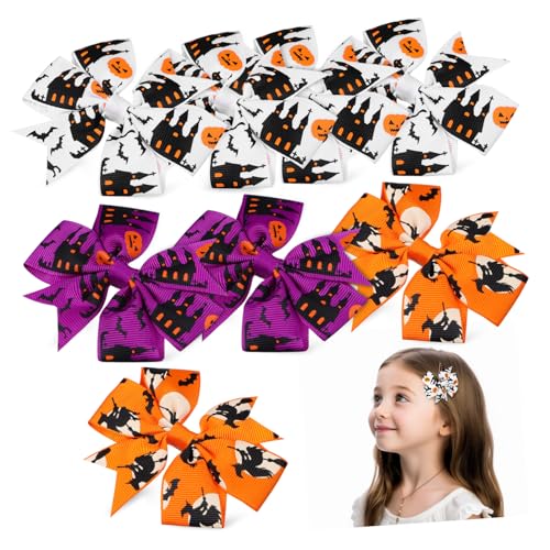LALADEFIEE 8stücke Haarschleifen Clips Für Damen Elegante Haaraccessoires Im Bogen-design Leicht Und Bequem Für Verschiedene Frisuren Für Halloween Und Besondere Anlässe von LALADEFIEE