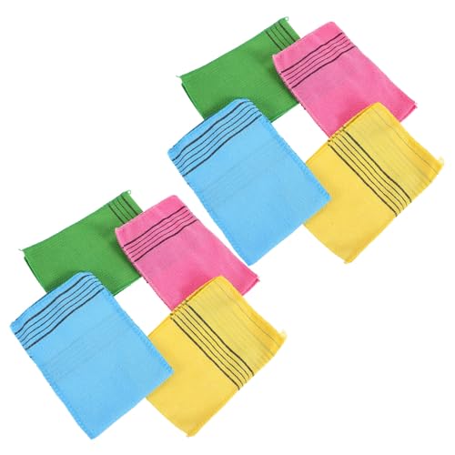 LALADEFIEE 8-teiliges Peeling-waschtuch Für Den Körper: Saunatuch Aus Rauem Stoff – Peeling-handtuch Für Glatte Haut – Peeling-schrubber Für Bad Und Sauna von LALADEFIEE