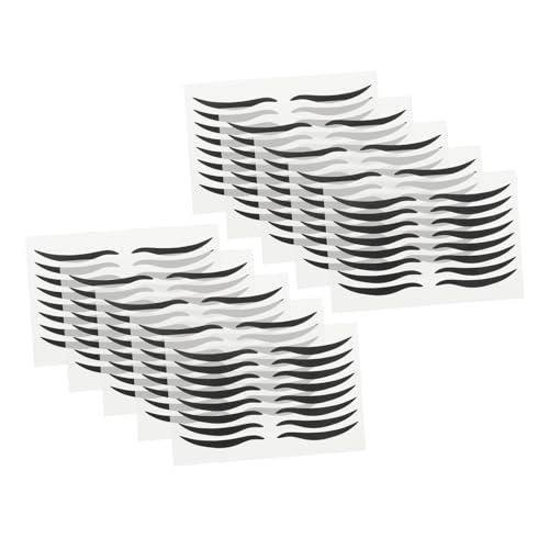 LALADEFIEE Schwarze Eyeliner Aufkleber 80 Paar Wasserfeste Lidstrich Schablonen Für Augen Make up Wiederverwendbare Eyeliner Sticker Für Partys Und Bühnenauftritte Präzise Anwendung Für von LALADEFIEE