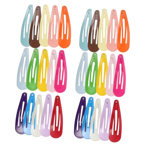 LALADEFIEE 80stücke Bunte Snap Haarspangen Für Junge Mädchen Wassertröpfchen Haaraccessoires Für Mädchen Und Teenager Leicht Und Tragbar Vielseitig Einsetzbar Für Kreative Frisuren von LALADEFIEE