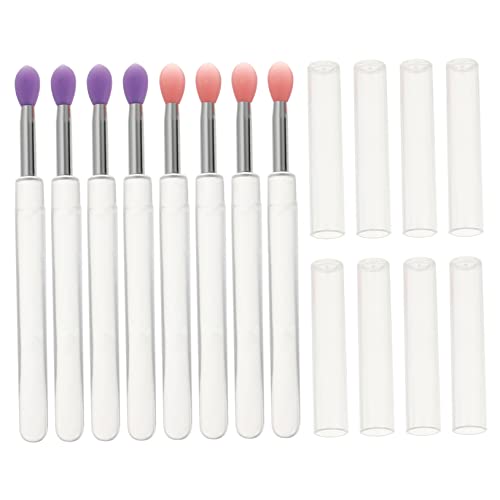 LALADEFIEE 8stücke Lidschatten-applikatoren Mit Stücken Lidschattenpinsel Und Lippenpinsel Für Augen Make-up Kompatibel Für Reisen Und Professionellen Gebrauch von LALADEFIEE