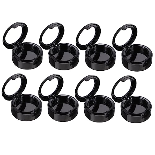 LALADEFIEE Lidschatten-organizer-set Mit Großer Auswahl 8-teilig Weiß Leere Behälter Für Die Organisation Zu Hause Und Unterwegs von LALADEFIEE