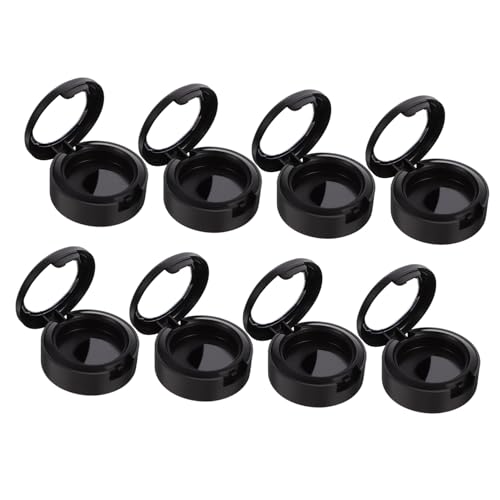 LALADEFIEE 8stücke Teiliges Lidschatten-ersatzbehälter Weißer Make-up Organizer Für Kleine Für Zuhause Und Unterwegs Mit Praktischem Füllsystem Und Sicherem Verschluss von LALADEFIEE
