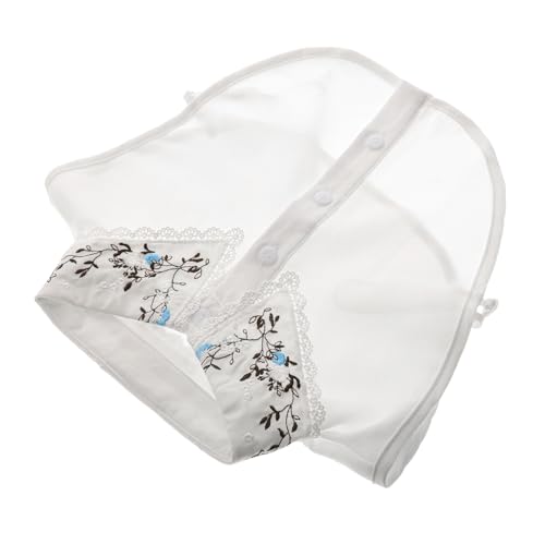 LALADEFIEE Abnehmbarer Bestickter Damen-kragen Eleganter Spitzenkragen als Modisches Shirt-accessoire Vielseitig Kombinierbarer Falscher Kragen für Blusen und Pullover Einfach Anzubringen von LALADEFIEE