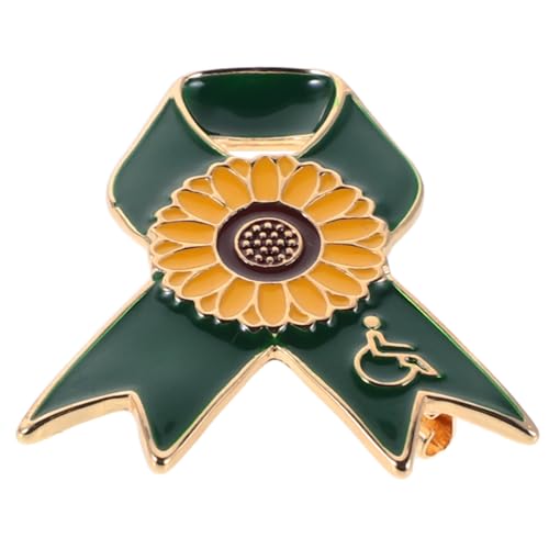 LALADEFIEE Abzeichen Blumenbrosche Für Mädchen Bandnadeln Blumennadeln Für Kleidung Kleiderbrosche Blumenanstecknadel Niedliche Dekorative Blumenbrosche Sonnenblumennadel Pulloverbrosche von LALADEFIEE