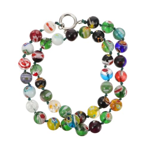 LALADEFIEE Beaded Necklace Damen Clavicle Chain Halskette Schmuck Verarbeitung für Freundin Mutter Frau Party Festival von LALADEFIEE