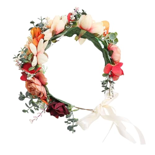 LALADEFIEE Blumenmädchen-stirnband Mit Blumenkranz Blumenstirnband Für Mädchen Blumenhaarband Blumenkopfschmuck Hochzeit Foto Requisite LALADEFIEE Blumenmädchen-stirnband Mit Blumenkranz Blumenstirnband Für Mädchen Blumenhaarband Blumenkopfschmuck Hochzeit Foto Requisite von LALADEFIEE