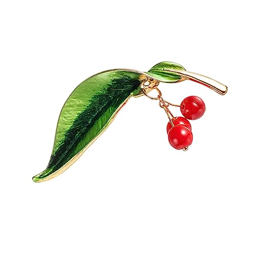 LALADEFIEE Brosche mit Kreativer Fruchtform und Funkelnden Strasssteinen Anstecknadel für Frauen Vielseitiges Schmuckaccessoire für Hochzeiten Feiern und Alltag von LALADEFIEE