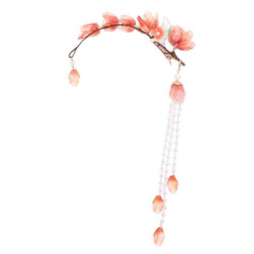 LALADEFIEE Blumenhaarspange Mit Quaste Antik-design Traditionelles Asiatisches Haar-accessoire Für Damen Zinklegierung Für Hochzeiten Und Partys von LALADEFIEE