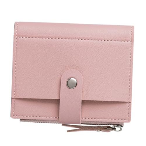 LALADEFIEE 1stück Damen Kurzes Portemonnaie Aus Pu Multifunktionale Geldbörse Für Karten Und Münzen Kompakt Und Praktisch Für Jeden Tag Für Zu Besonderen Anlässen Rosa Farbton von LALADEFIEE