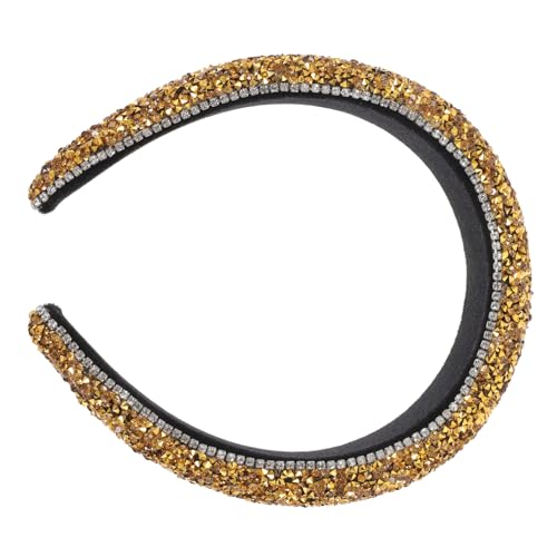 LALADEFIEE Breites Strass-stirnband Kopfbedeckung Für Frauen Haarschmuck Modische Kopfbedeckung Für Mädchen Ehefrau Freundin von LALADEFIEE