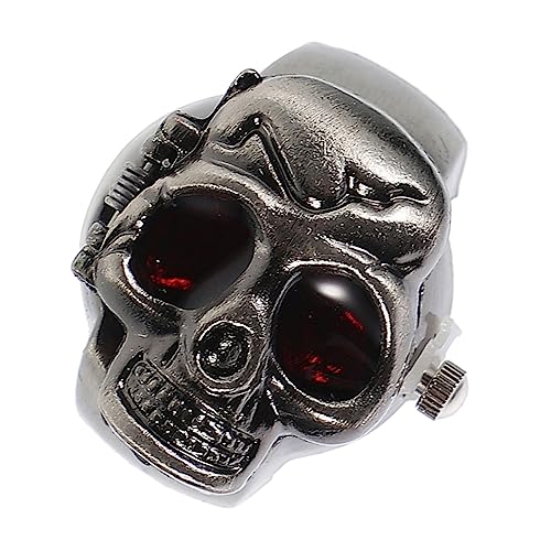 LALADEFIEE Kleiner Retro Ring Uhr Fingerring Elektronische Ringuhr Schmuckuhr für Damen und Herren Dekorative Uhr für Verschiedene Anlässe von LALADEFIEE