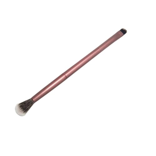 LALADEFIEE Doppelendiger Professioneller Make up Pinsel Für Damen Tragbarer Kosmetikpinsel Für Augenbrauen Und Lidschatten Aluminiumgriff Doppelseitige Verwendung Make up Werkzeug Für von LALADEFIEE