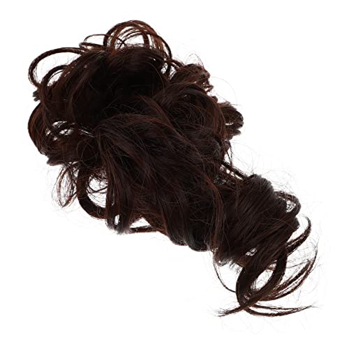 LALADEFIEE Haarvolumen Haarknoten Unordentlicher Dutt Für Frauen Pferdeschwanzverlängerungen Haarteile Einfacher Dutthalter Für Besondere Anlässe von LALADEFIEE