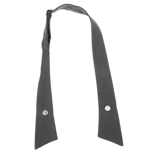 LALADEFIEE Mädchen Kreuz Krawatte Frauen Grau Krawatte Modische Uniform Accessoire Outfits von LALADEFIEE