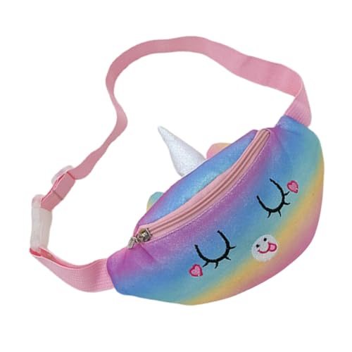 LALADEFIEE Mädchen Gürteltasche Einhorn Verstellbare Hüfttasche Für Junge Mädchen Niedlicher Fanny Pack Für Reisen Festivals Einkaufen Und Freizeitaktivitäten Leicht Und Modisch von LALADEFIEE