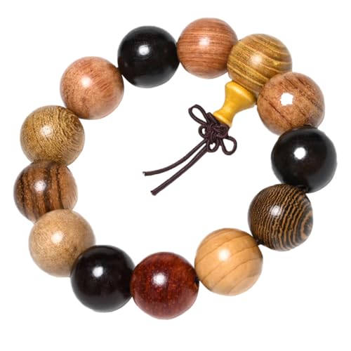 LALADEFIEE Buddha Perlenarmband Aus Natürlichem Sandelholz Handgefertigter Schmuck Für Männer Und Frauen Für Reisen Anlässe Und Tägliches Tragen von LALADEFIEE
