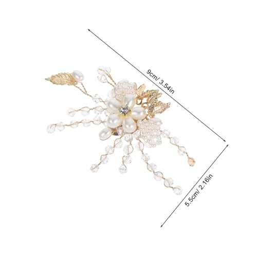 LALADEFIEE Elegante Brautschuhclips mit Strasssteinen Abnehmbare Blumen schuhschnallen für Pumps Modische DIY schuhdekoration Stilvolle High Heel Accessoires für Hochzeit und Party von LALADEFIEE