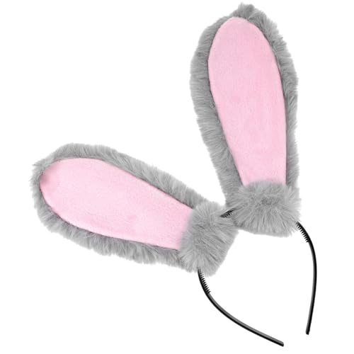 LALADEFIEE Plüsch Hasenohren Stirnband Für Karneval Und Ostern Einzigartiges Cosplay Zubehör Leicht Und Bequem Für Kostümpartys Und Fotoshootings von LALADEFIEE