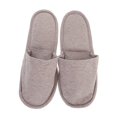 LALADEFIEE Faltbare Dünne Baumwoll Hausschuhe mit Weicher Sohle Tragbare Reise Slipper für Damen und Herren Rutschfest Bequem für Hotel Spa und Alltag Mit Praktischem Aufbewahrungsbeutel von LALADEFIEE