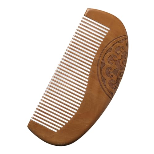 LALADEFIEE Feinzahn Holzkamm Chinesischer Stil Holz Haarstyling Kamm Komfortabel Robust Einzigartiges Design Für Damen Indoor Outdoor Anwendung von LALADEFIEE