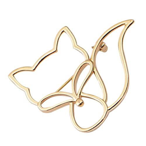 LALADEFIEE Fox Brosche Pin Metall Hochwertige Anstecknadel für Damen Dekorative Nadel für Kleidung Schal Anzug Hut Verarbeitung Kreatives LALADEFIEE Fox Brosche Pin Metall Hochwertige Anstecknadel für Damen Dekorative Nadel für Kleidung Schal Anzug Hut Verarbeitung Kreatives von LALADEFIEE