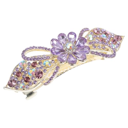 LALADEFIEE Frühling Haarklammer Mit Strasssteinen Modische Haarspange Für Damen Für Dickes Haar Elegantes Haaraccessoire Langlebig Und Stabil von LALADEFIEE